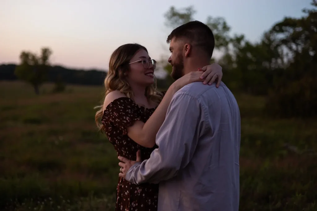 blue hour portrait