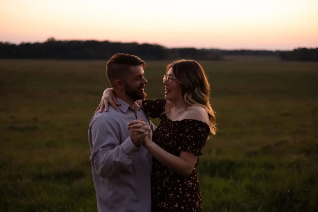 blue hour portrait