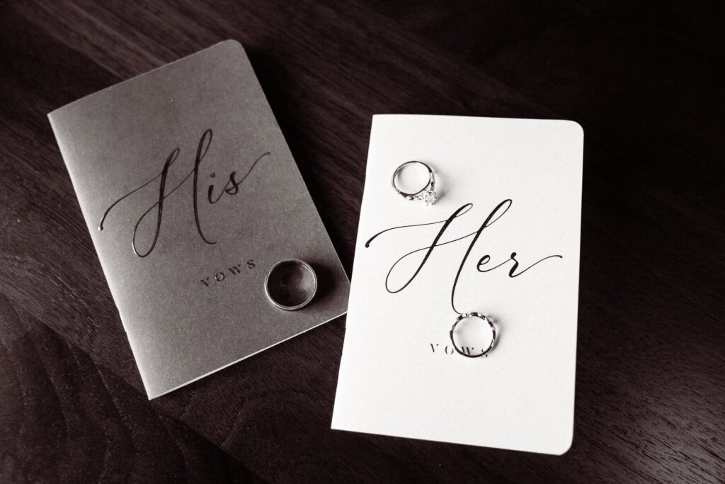 stillwater minnesota bride and groom vow books Lora Hotel wedding